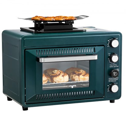 Outdoor Oven 2-in-1 Portable Gas Camping Stove Oven Combo Adjustable Fire | EU
