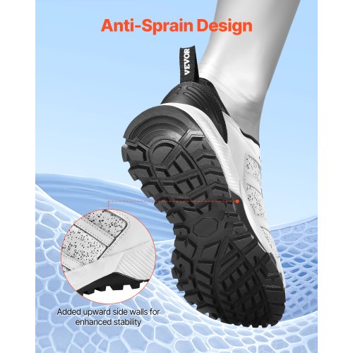 Crosstrainingskor M Bredd Sneakers UK Storlek 12 Skor med bred tåbox Vita |  EU
