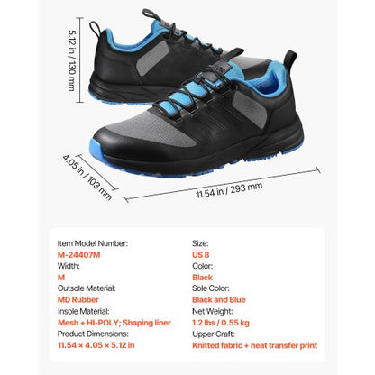Cross-Trainingsschuhe, M-Weite, Sneakers, UK-Größe 7, Schuhe mit breiter Zehenpartie, Schwarz | EU