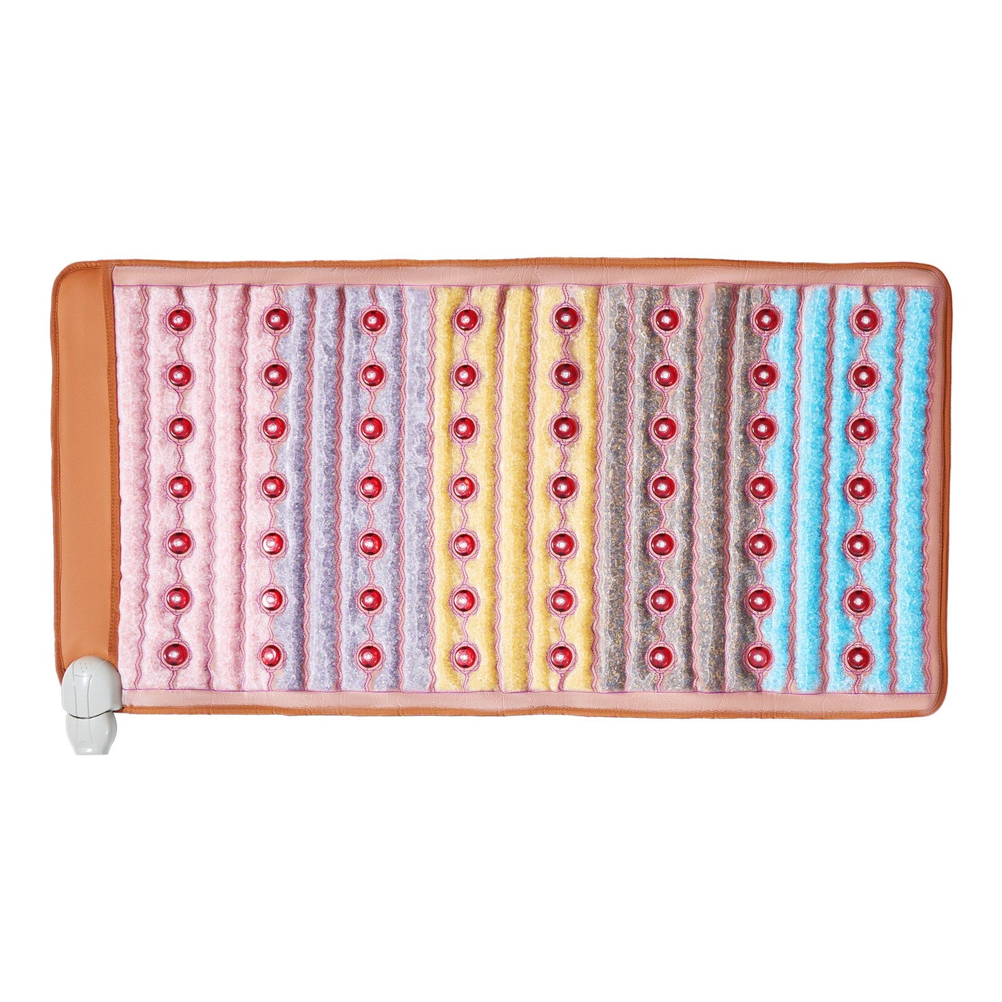 Far Infrared Heating Pad 5 Natural Crystal Gemstones Heating Mat 40" x 20