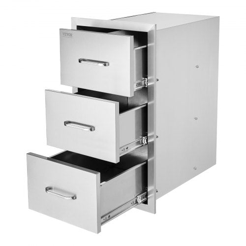 Outdoor Kitchen Drawers Triple BBQ Access Drawers Ø 45x51x51 cm