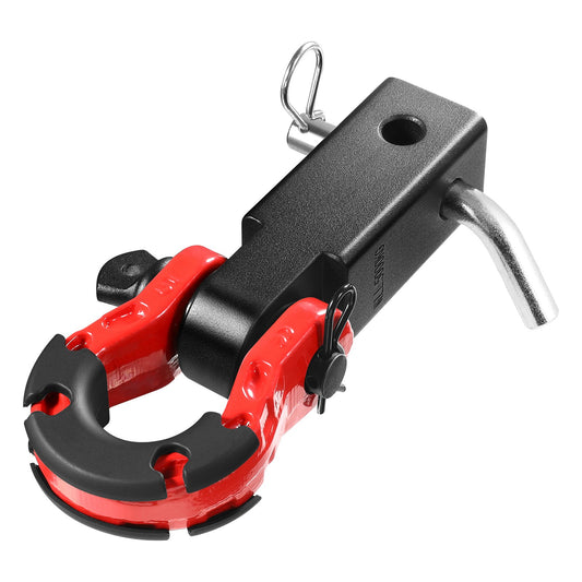 2" Trailer Shackle Hitch Mottagare D-Ring Recovery för Truck Jeep 65900 lbs