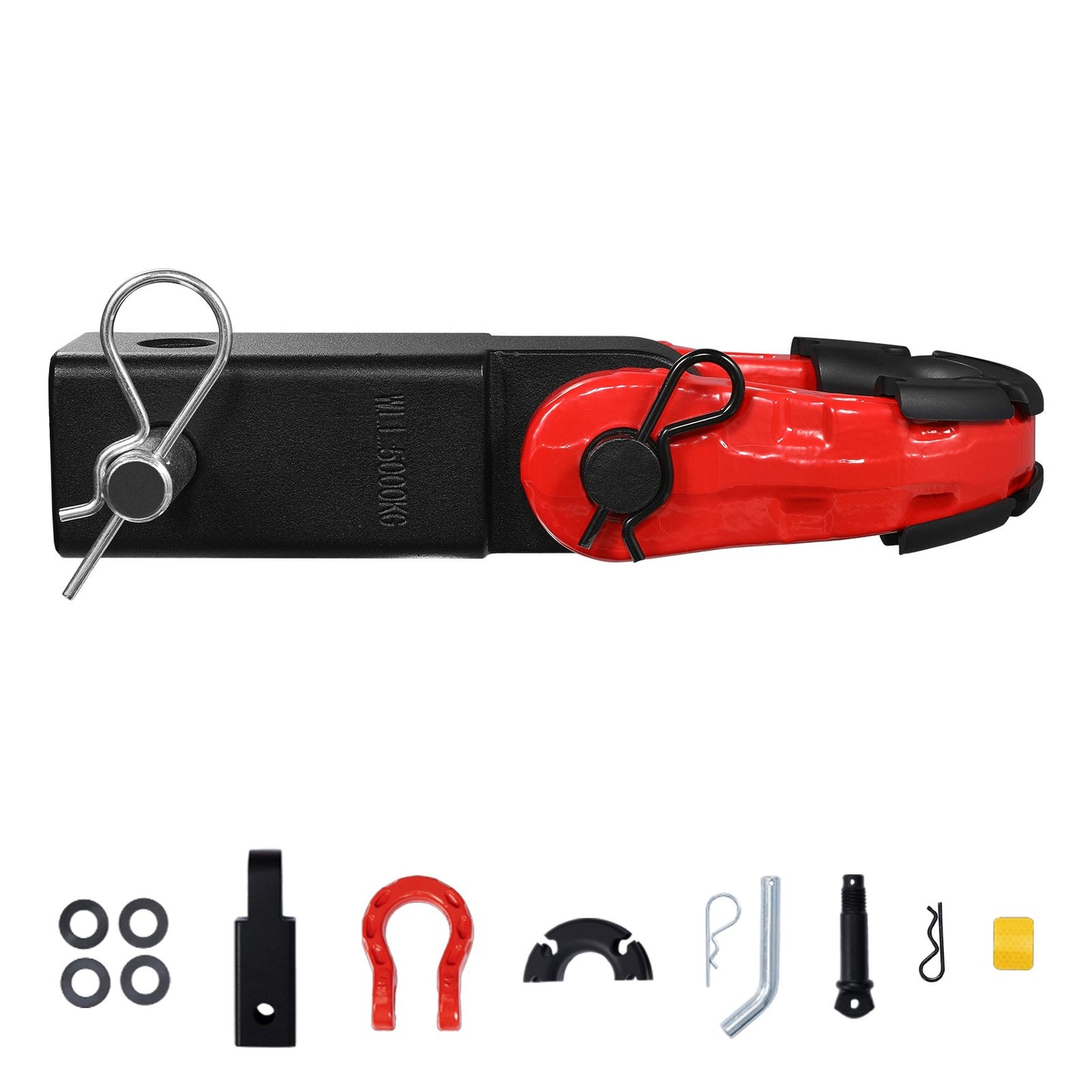2" Trailer Shackle Hitch Mottagare D-Ring Recovery för Truck Jeep 65900 lbs