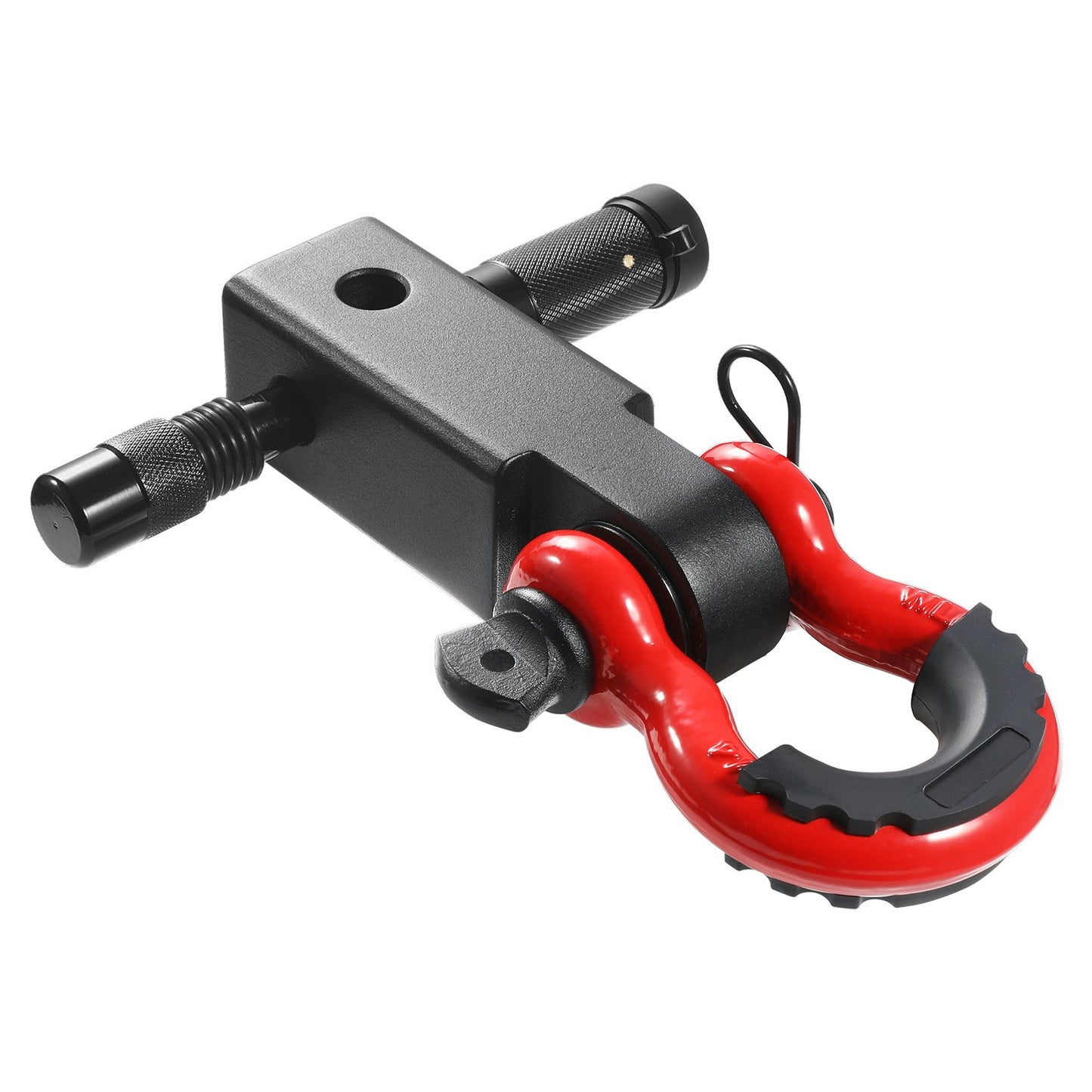 2" Trailer Shackle Hitch Mottagare D-Ring Recovery för Truck Jeep 66000 lbs