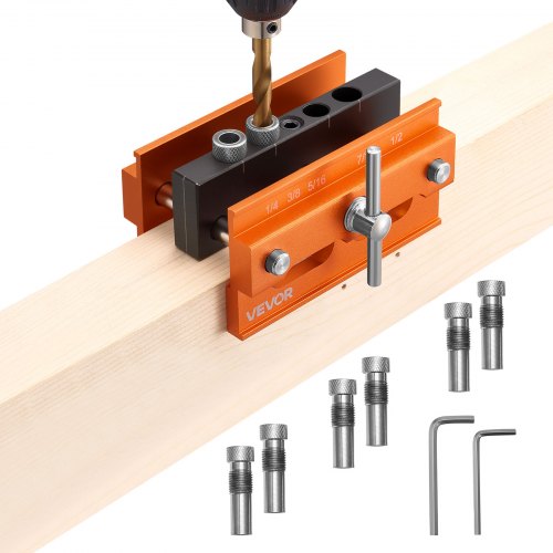 Doweling jig set Self-centering doweling drill jig set for straight holes
