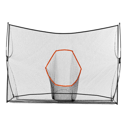 Golfträningsnät, enormt 10,8 x 7 fot golfnät, personlig driving range för inomhusbruk utomhus, bärbart hemgolfhjälpnät med mål/glasfiberram/bärväska, present till män, golfälskare
