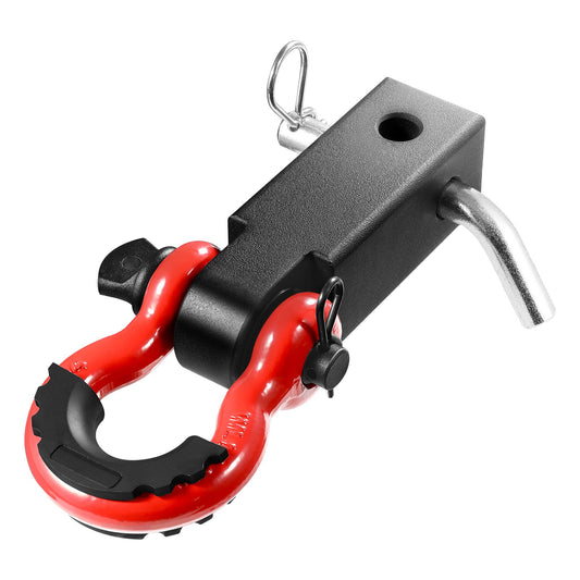 2" Trailer Shackle Hitch Mottagare D-Ring Recovery för Truck Jeep 52900 lbs