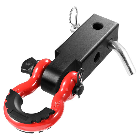 2" Trailer Shackle Hitch Mottagare D-Ring Recovery för Truck Jeep 65900 lbs