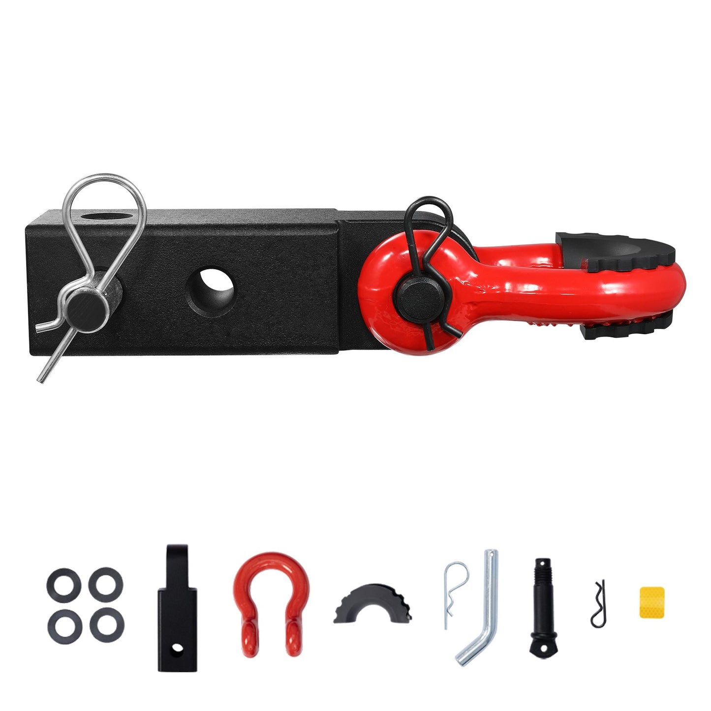 2" Trailer Shackle Hitch Mottagare D-Ring Recovery för Truck Jeep 65900 lbs