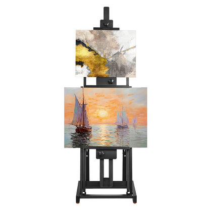 Studio H-Frame Easel Holds Canvas Art Up to 77" Beechwood Artists Easel