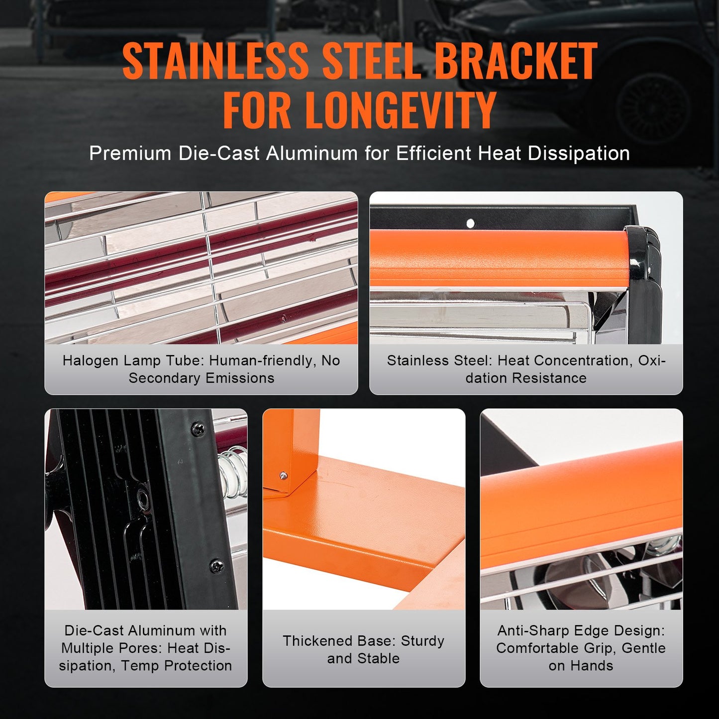 3300W High Power Infrared Paint Curing Lamp for Automatic Drying Heating 1 Pack