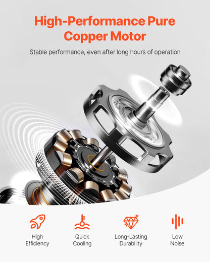 Vacuum Pump 5 CFM HVAC Single Stage Rotary Vane Vacuum Pump Oil Included