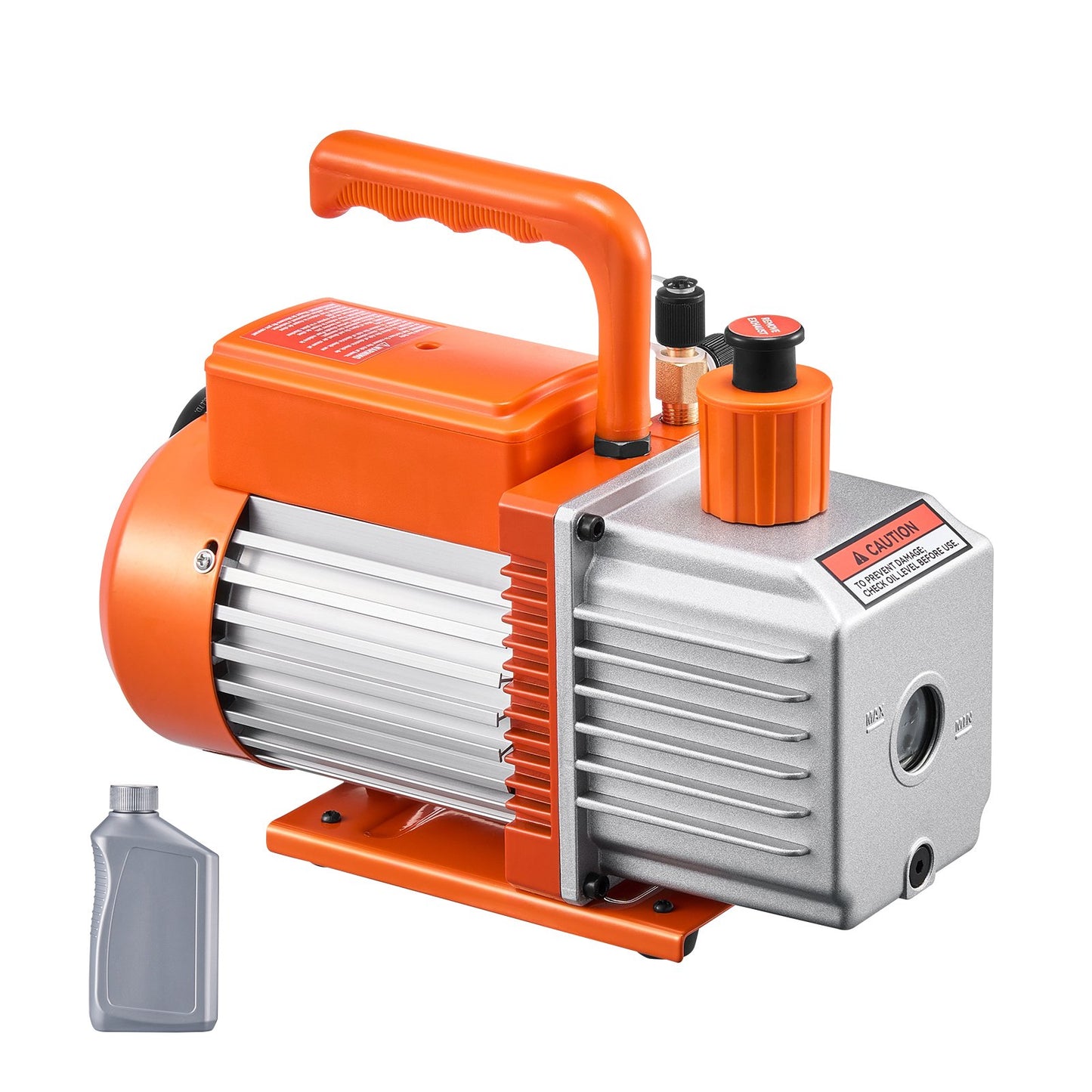 Vakuumpumpe 6 CFM HVAC 2-stufige Drehschieber-Vakuumpumpe, Öl enthalten