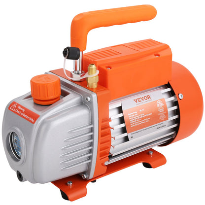 3 Gallon Vacuum Chamber and 3.5 CFM Pump Kit, Tempered Glass Lid Vacuum Degassing Chamber Kit, Single Stage Vacuum Pump with 250ml Oil Bottle, for Wood Stabilization, Degassing Silicones, Epoxies