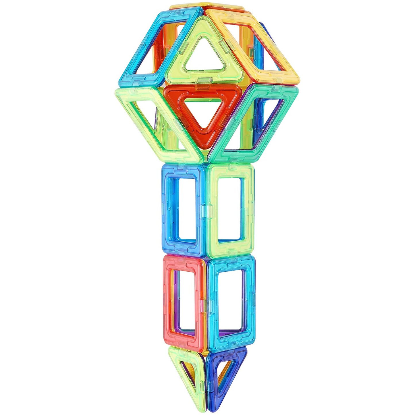 Magnetiska plattor Magnetisk byggleksak 62 ST Magnetblock för barn 3D-set