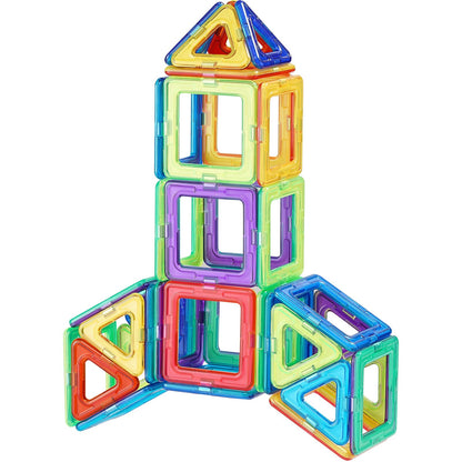Magnetiska plattor Magnetisk byggleksak 62 ST Magnetblock för barn 3D-set