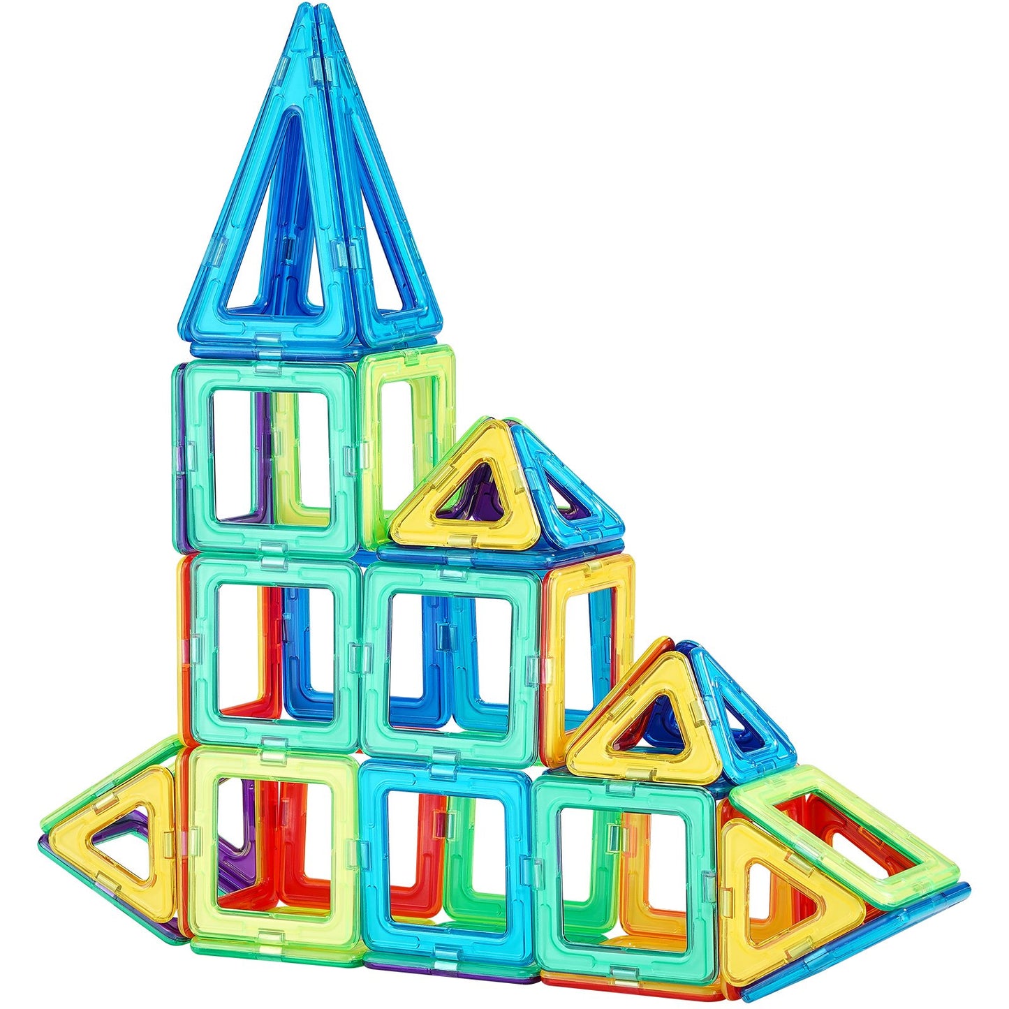 Magnetiska plattor Magnetisk byggleksak 62 ST Magnetblock för barn 3D-set