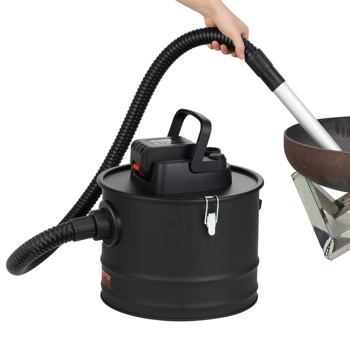 Askdammsugare 15L 10 Kpa för eldstäder Pelletskaminer Grillar BBQ