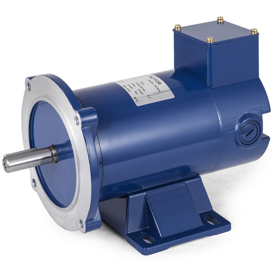 90V DC MOTOR, 1/2HP, 56C Ram, 1750RPM, TENV, Permanent magnet, Helt ny