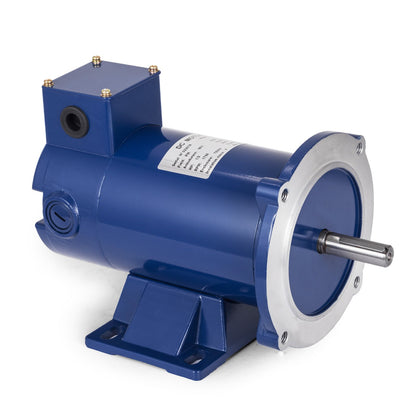 90V DC MOTOR, 1/2HP, 56C Ram, 1750RPM, TENV, Permanent magnet, Helt ny