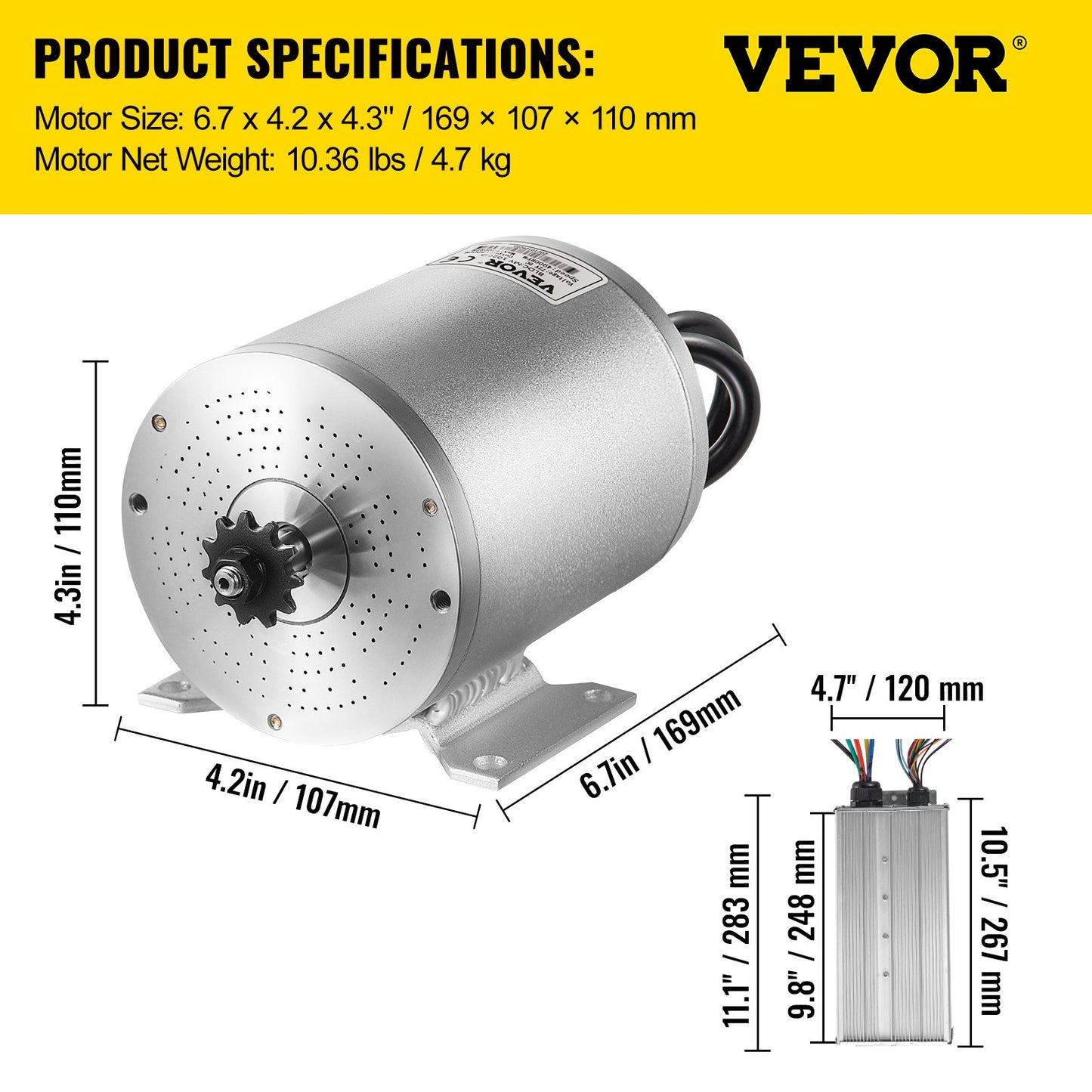 Electric Brushless DC Motor 72V 3000W Brushless Electric Motor 4900RPM Brushless Motor Kit with Controller and Throttle Handle for Electric Scooter E Bike Engine Motorcycle DIY Parts Conversion Kit