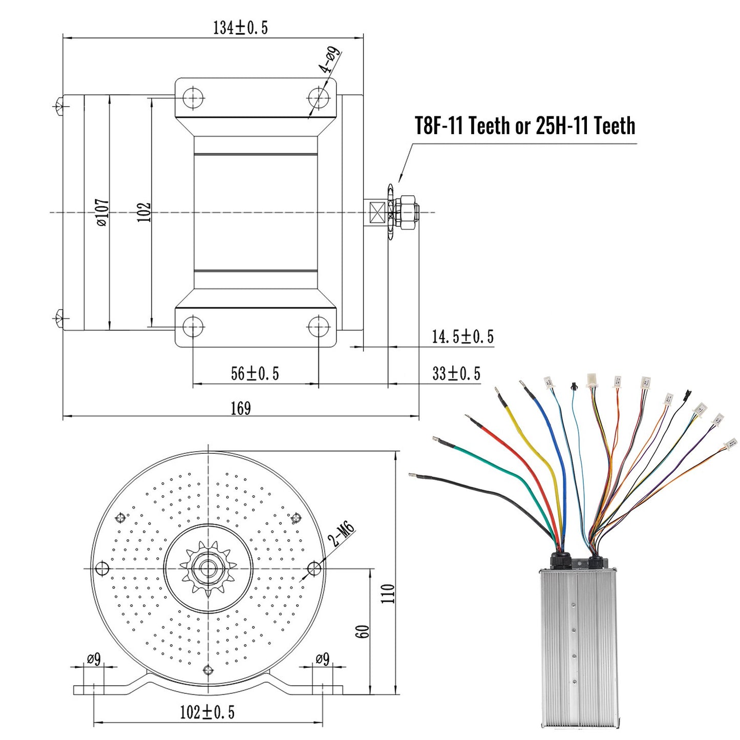 Electric Brushless DC Motor 72V 3000W Brushless Electric Motor 4900RPM Brushless Motor Kit with Controller and Throttle Handle for Electric Scooter E Bike Engine Motorcycle DIY Parts Conversion Kit