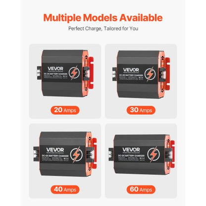 12V 30A DC to DC Charger Battery Charger 375W for Lead-Acid Lithium AGM