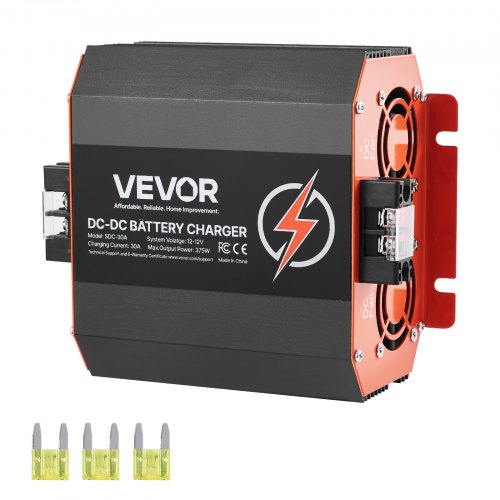 12V 30A DC till DC-laddare Batteriladdare 375W för bly-syra litium AGM