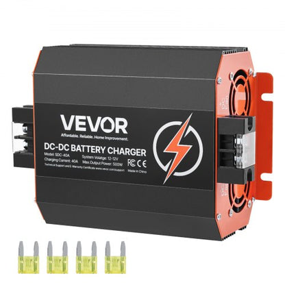 12V 40A DC to DC Charger Battery Charger 500W for Lead-Acid Lithium AGM