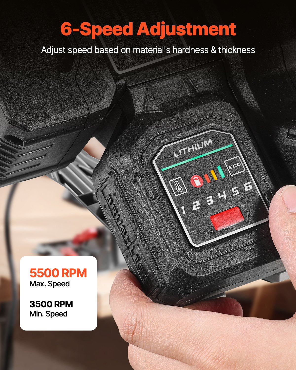 Sladdlös bandsåg 5-1/2 i nedskärningssågsats för trämetall (endast verktyg)