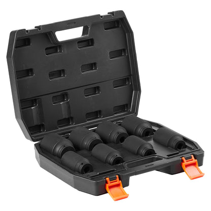 Shaft Nut Stop Sleeve 1/2" Drive Deep 12-Points 8PCS Metric Nut Sleeve