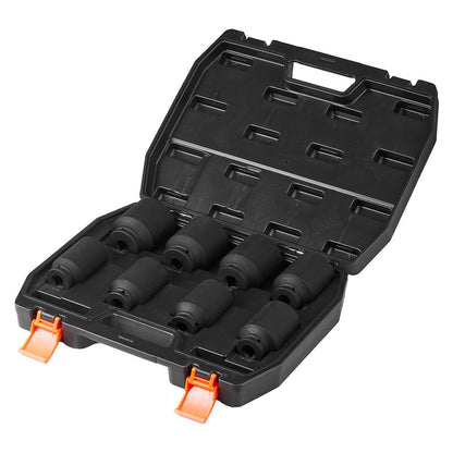 Shaft Nut Stop Sleeve 1/2" Drive Deep 12-Points 8PCS Metric Nut Sleeve