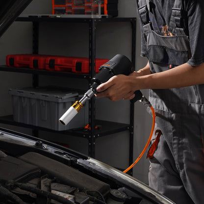 Lug Nut Impact Socket Set 1/2 in Drive Metric and SAE 6-Point Deep Socket