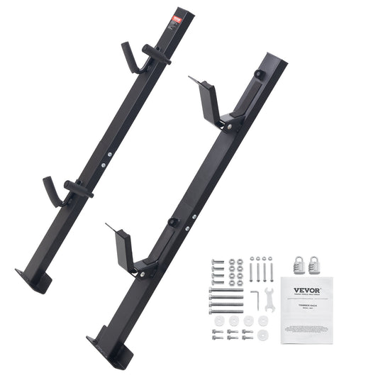 Trimmer Rack, 2-places Weeder Trimmer Rack, Trim Hållare Trailer Rack Bärare med zinklegering lösenordslås, monterad på Landscape Truck Trailer Sluten Trimmer Rack Weed Eater Rack, par