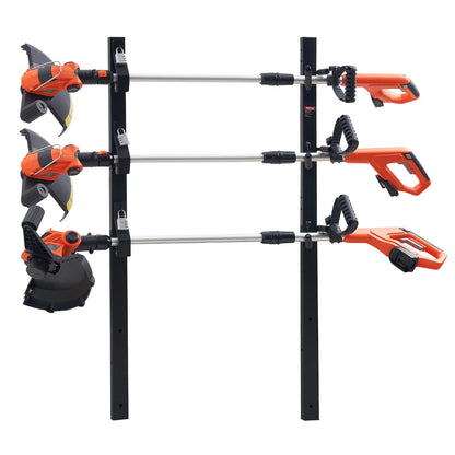 Trimmer-Gestell, 3-fach-Unkraut-Trimmer-Gestell, Verriegelbarer Trimmhalter, Landschafts-Anhänger-Gestellträgermontage auf offenen Pickups/Anhängern, geschlossenen Anhängern, Paar