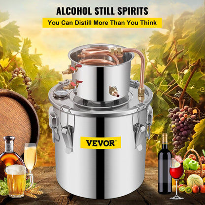 Moonshine Still Distillery Kit 3,3 Gal Water Essential Oil Destillation Kit med vattenpump
