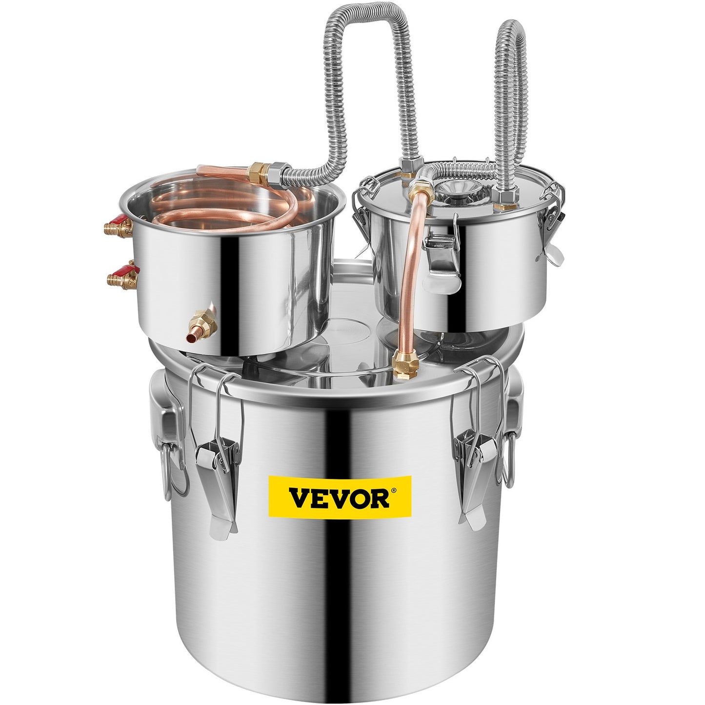 8,5 Gal Home Use Moonshine Still Brewing Rostfritt stål Vatten eterisk olja Dubbelfat
