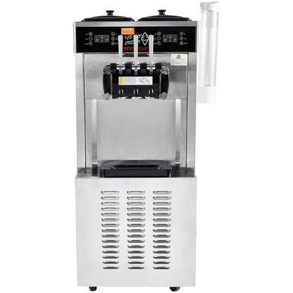 Kommersiell mjukglassmaskin 34-44 L/H Utbyte 3-smaks LED-panel