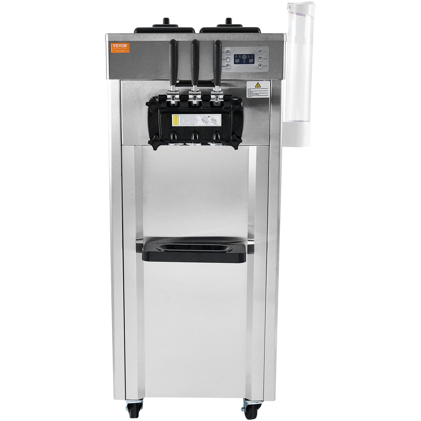 Kommersiell mjukglassmaskin 21-31 L/H Utbyte 3-smak