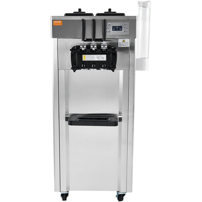Kommersiell mjukglassmaskin 21-31 L/H Utbyte 3-smak
