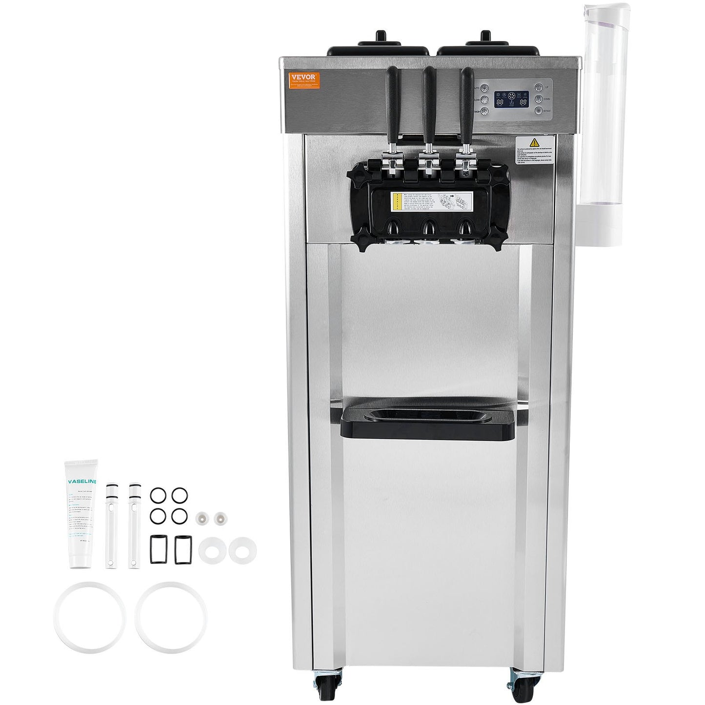 Kommersiell mjukglassmaskin 21-31 L/H Utbyte 3-smak