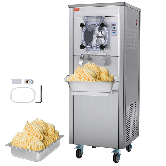 Commercial Hard Serve Ice Cream Machine Maker 18 L/H Ge enkel smak