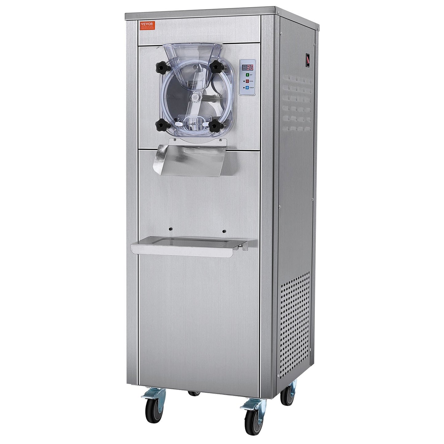 Commercial Hard Serve Ice Cream Machine Maker 18 L/H Ge enkel smak