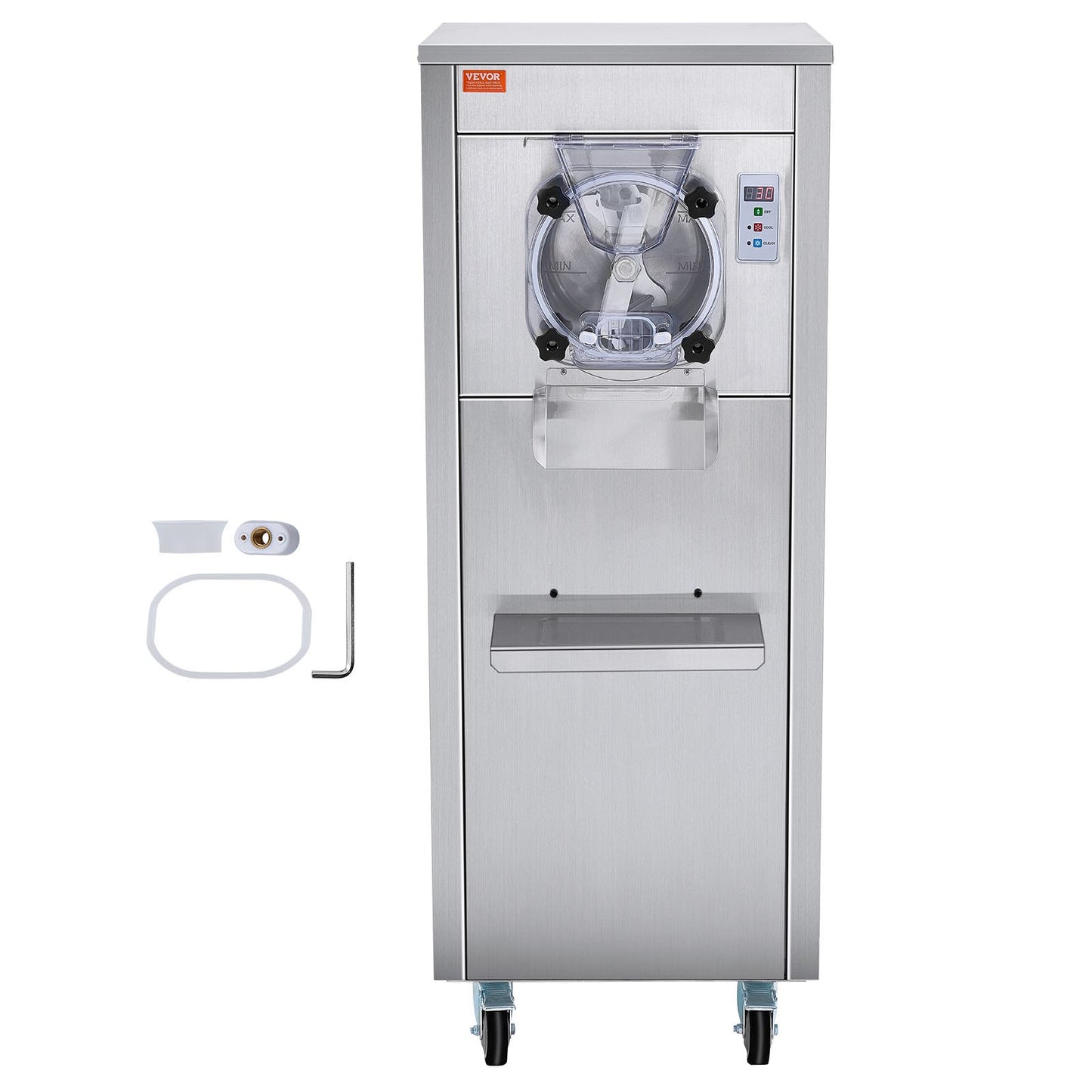 Commercial Hard Serve Ice Cream Machine Maker 18 L/H Ge enkel smak