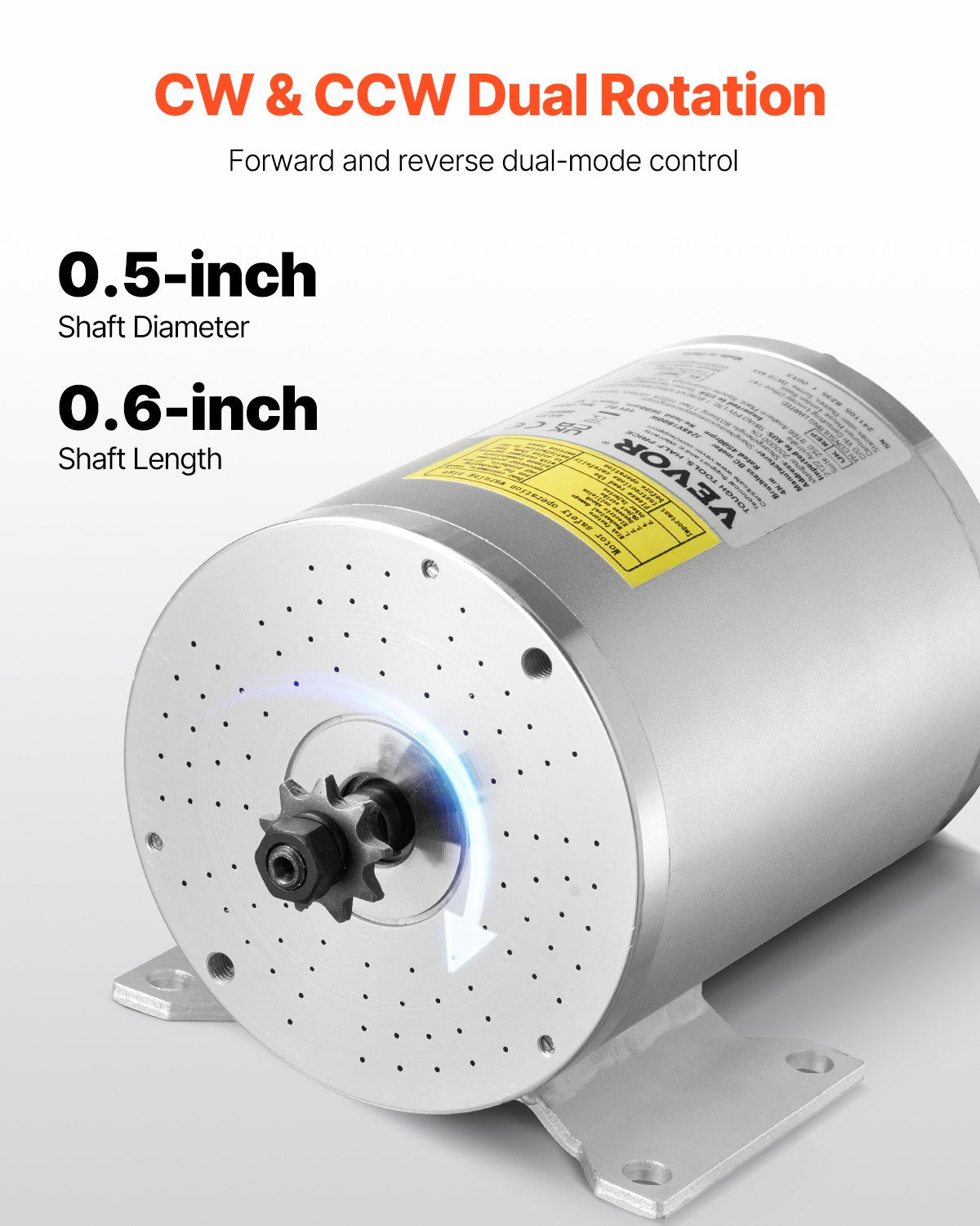 1800W Electric Brushless DC Motor Kit 48V 4500rpm Motor with Controller