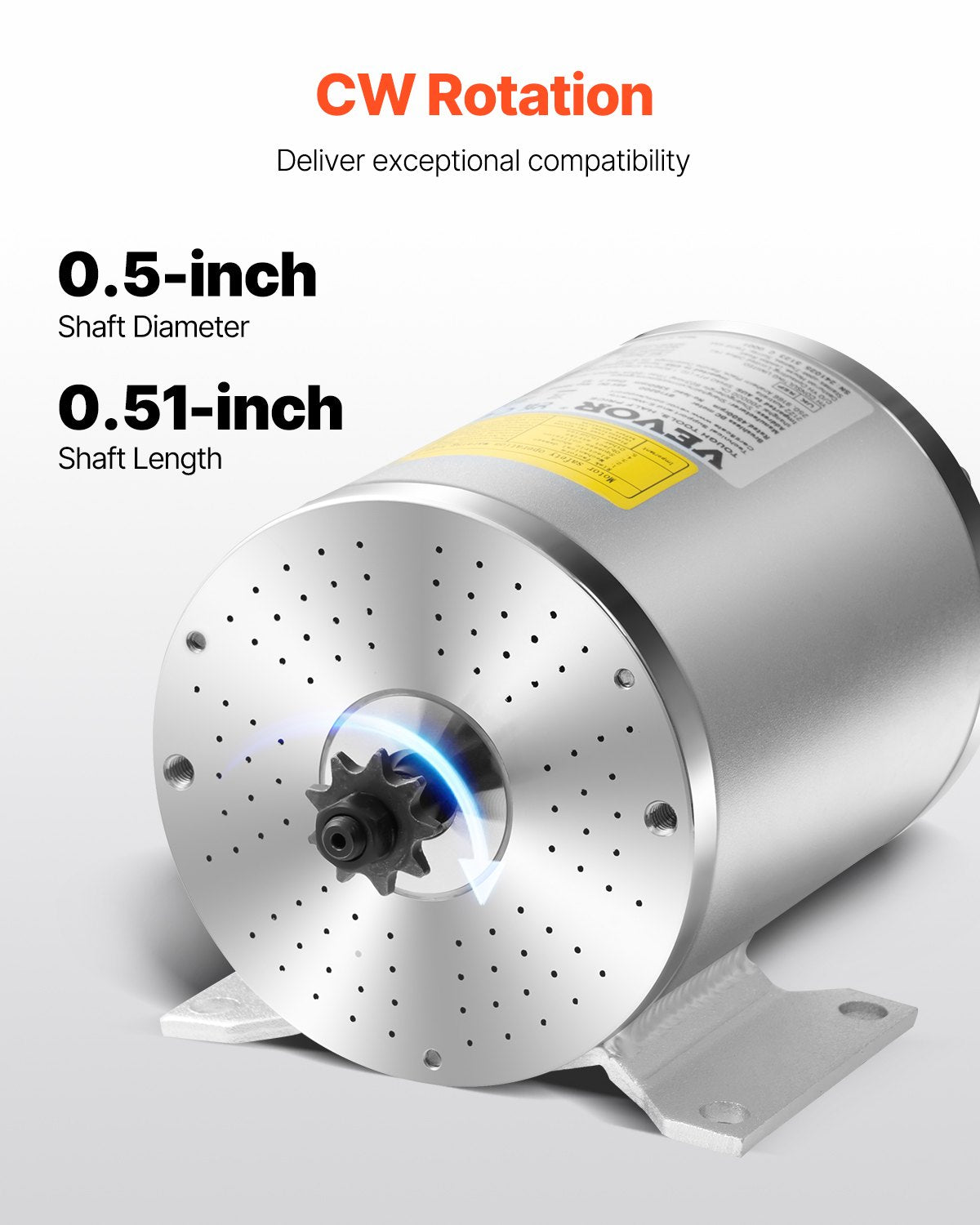 1800W Electric Brushless DC Motor Kit 48V 4500rpm with Upgraded Controller