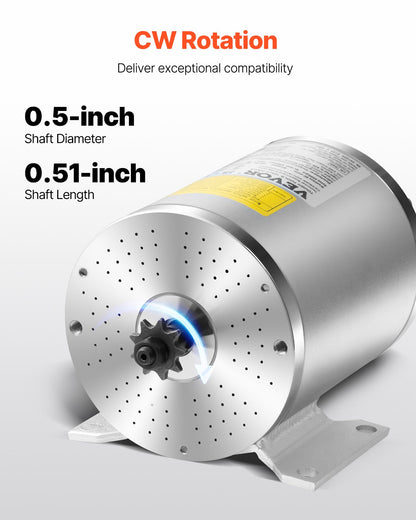 1800W Electric Brushless DC Motor Kit 48V 4500rpm with Upgraded Controller