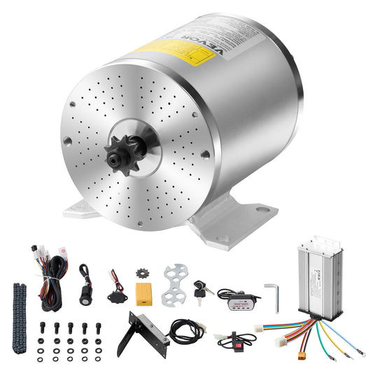1800W Electric Brushless DC Motor Kit 48V 4500rpm with Speed Controller