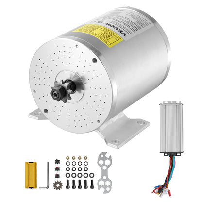 48V 2000W elektrisk borstlös DC-motorsats med uppgraderad hastighetsregulator