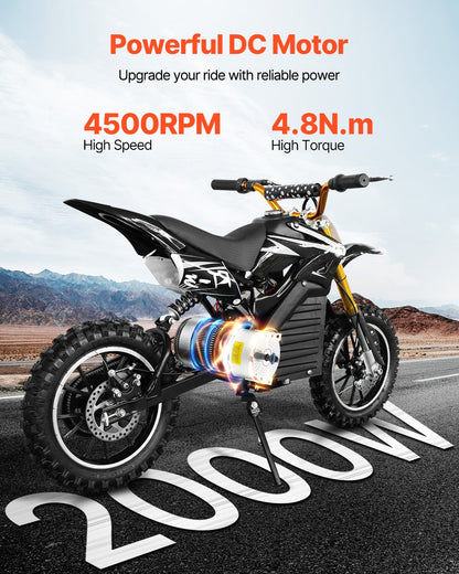 2000W Electric Brushless DC Motor Kit 60V 4500rpm with Upgraded Controller